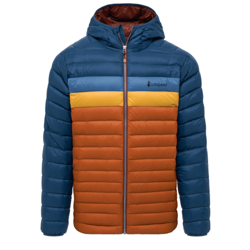 Cotopaxi Mens Fuego Down Hooded Jacket Indigo/Mezcal-5